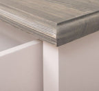 Landhaus Kommode Weiß 110x90x50 cm Kiefernholz massiv