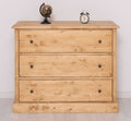 Kommode mit 3 Schubladen 110x90x50 cm Kiefernholz massiv