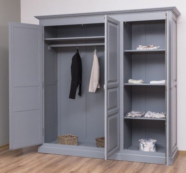 Schrank Kleiderschrank 212x210x67 cm Kiefernholz massiv