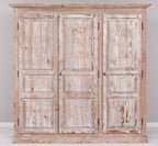 Schrank Shabby Chic Kleiderschrank 212x210x67 cm Kiefernholz massiv