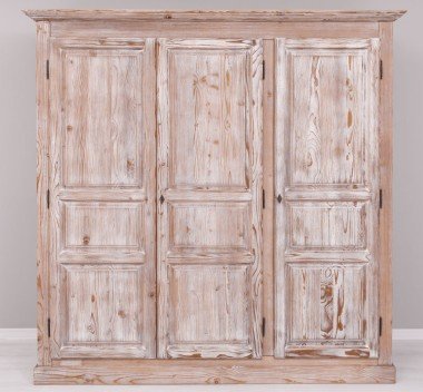 Schrank Shabby Chic Kleiderschrank 212x210x67 cm Kiefernholz massiv