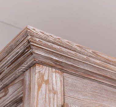 Schrank Shabby Chic Kleiderschrank 212x210x67 cm Kiefernholz massiv