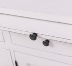 Sideboard Weiß Landhausmöbel Kiefernholz Massiv 134x90x50 cm