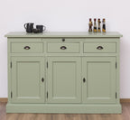 Sideboard Grün Landhausmöbel Kiefernholz Massiv 134x90x50 cm