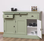 Sideboard Grün Landhausmöbel Kiefernholz Massiv 134x90x50 cm