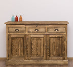 Sideboard Natur Landhausmöbel Kiefernholz Massiv 134x90x50 cm