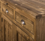 Sideboard Natur Landhausmöbel Kiefernholz Massiv 134x90x50 cm