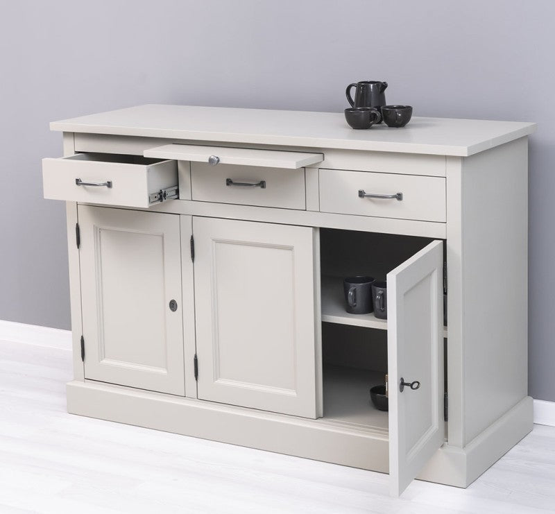Sideboard Creme Landhausmöbel Kiefernholz Massiv 134x90x50 cm