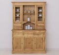 Landhausmöbel Büffet Schrank Natur 138x197x50 cm Kiefernholz massiv