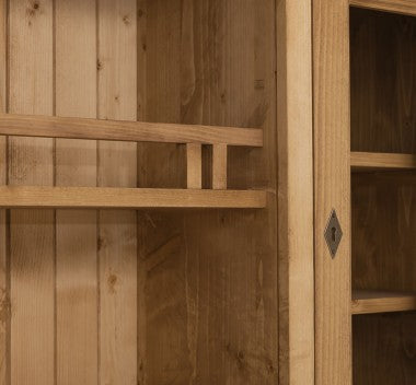 Landhausmöbel Büffet Schrank Natur 138x197x50 cm Kiefernholz massiv