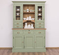 Landhausstil Büffet Salbei Grün 138x197x50 cm Kiefernholz massiv