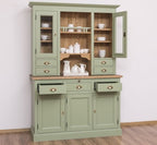 Landhausstil Büffet Salbei Grün 138x197x50 cm Kiefernholz massiv
