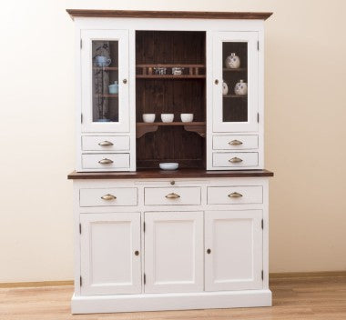 Landhausstil Büffet Weiß 138x197x50 cm Kiefernholz massiv
