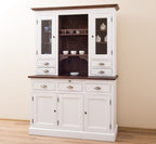 Landhausstil Büffet Weiß 138x197x50 cm Kiefernholz massiv