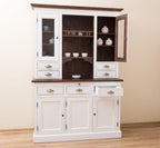 Landhausstil Büffet Weiß 138x197x50 cm Kiefernholz massiv