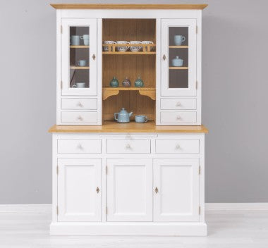Landhausmöbel Büffet Weiß 138x197x50 cm Kiefernholz massiv