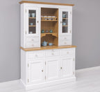 Landhausmöbel Büffet Weiß 138x197x50 cm Kiefernholz massiv