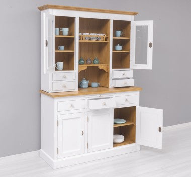 Landhausmöbel Büffet Weiß 138x197x50 cm Kiefernholz massiv