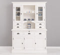 Landhaus Büffetschrank Weiß 138x197x50 cm Kiefernholz massiv