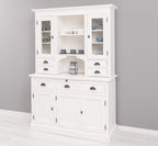 Landhaus Büffetschrank Weiß 138x197x50 cm Kiefernholz massiv
