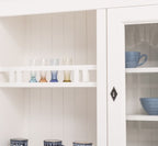 Landhaus Büffetschrank Weiß 138x197x50 cm Kiefernholz massiv