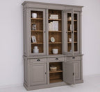 Landhaus Büffet Anthrazit Grau 183x240x51 cm Kiefernholz massiv