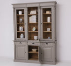 Landhaus Büffet Anthrazit Grau 183x240x51 cm Kiefernholz massiv