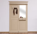 Garderobe mit Spiegel und einer Schublade 132x210x19 cm Kiefernholz massiv