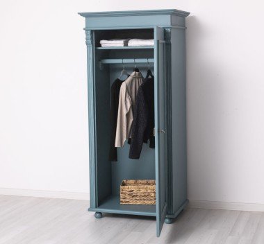 Schrank Kleiderschrank 85x180x58 cm Kiefernholz massiv