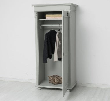 Schrank Kleiderschrank 85x180x58 cm Kiefernholz massiv