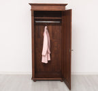 Landhaus Schrank Kleiderschrank 85x180x58 cm Kiefernholz massiv