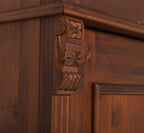 Landhaus Schrank Kleiderschrank 85x180x58 cm Kiefernholz massiv