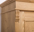 Schrank Kleiderschrank 110x180x58 cm Landhaus Natur Kiefernholz massiv