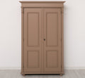 Landhaus Schrank Kleiderschrank Braun 110x180x58 cm Kiefernholz massiv