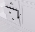 Sideboard Lichtgrau Landhausmöbel Kiefernholz Massiv 158x100x50 cm
