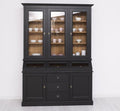 Landhaus Büffet Schwarz 164x226x50 cm  Kiefernholz massiv