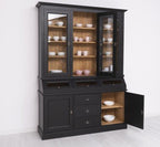 Landhaus Büffet Schwarz 164x226x50 cm  Kiefernholz massiv