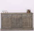 Sideboard Grau Chêne Landhausmöbel Kiefernholz Massiv 172x90x45 cm