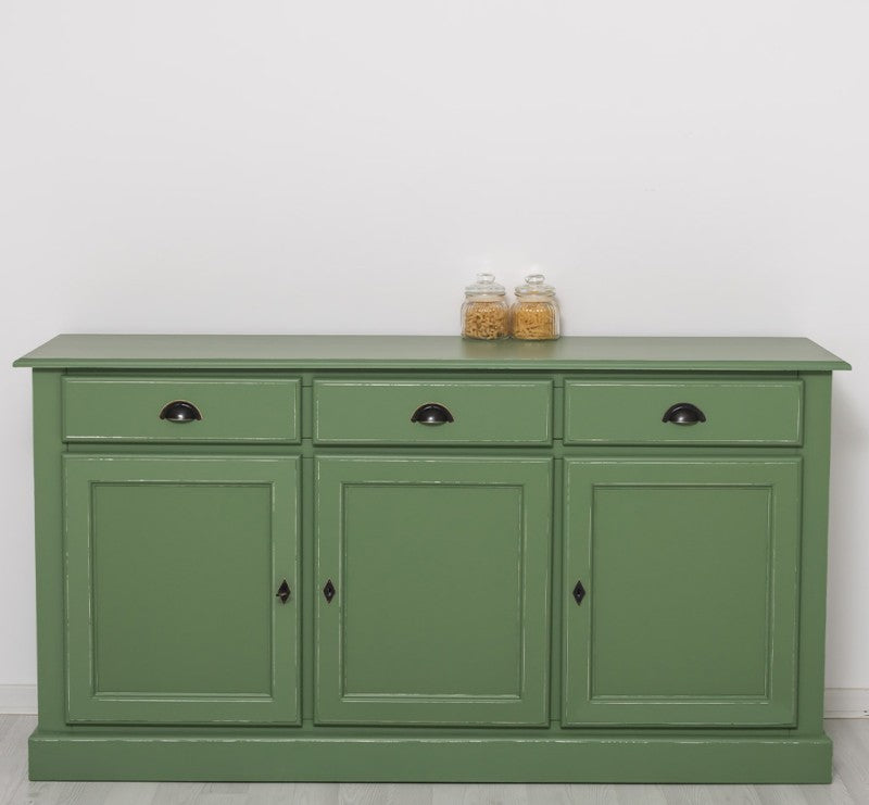Sideboard Grün Landhausmöbel Kiefernholz Massiv 172x90x45 cm
