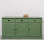 Sideboard Grün Landhausmöbel Kiefernholz Massiv 172x90x45 cm