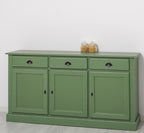 Sideboard Grün Landhausmöbel Kiefernholz Massiv 172x90x45 cm