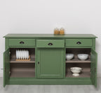 Sideboard Grün Landhausmöbel Kiefernholz Massiv 172x90x45 cm