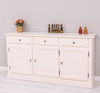 Sideboard Creme Landhausmöbel Kiefernholz Massiv 172x90x45 cm