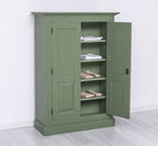 Landhaus Schrank Salbei Grün 98x140x40 cm Kiefernholz massiv