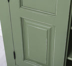 Landhaus Schrank Salbei Grün 98x140x40 cm Kiefernholz massiv