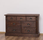 Sideboard Landhausstil mit 7 Schubladen 122x75x41 cm Kiefernholz massiv