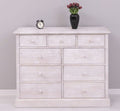 Sideboard mit 9 Schubladen 122x97x41 cm Kiefernholz massiv