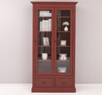 Schrank Regal Vitrine 110x210x39 cm Kiefernholz massiv