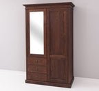 Schrank Kolonialstil Kleiderschrank 121x197x59 cm Kiefernholz massiv