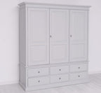 Schrank Kleiderschrank 174x197x59 cm Kiefernholz massiv